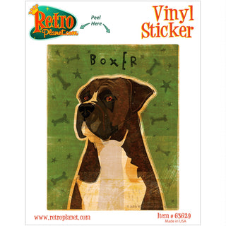 Boxer Brindle Dog Vinyl Sticker