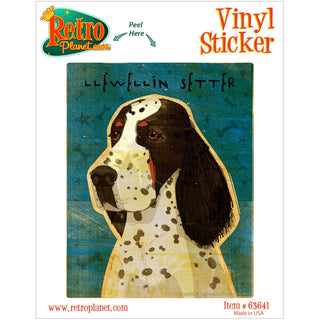 Llewellin Setter Dog Vinyl Sticker