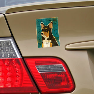 Pembroke Welsh Corgi Tri-Color Dog Vinyl Sticker