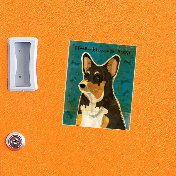 Pembroke Welsh Corgi Tri-Color Dog Vinyl Sticker