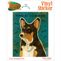 Pembroke Welsh Corgi Tri-Color Dog Vinyl Sticker