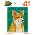 Pembroke Welsh Corgi Dog Vinyl Sticker
