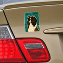 Shetland Sheepdog Black White Dog Vinyl Sticker