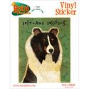 Shetland Sheepdog Tri-Color Dog Vinyl Sticker