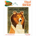 Shetland Sheepdog Dog Vinyl Sticker