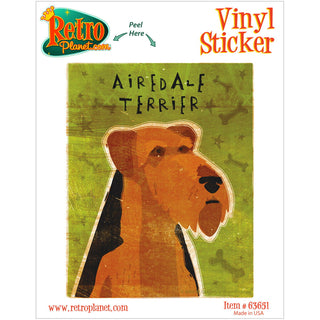 Airedale Terrier Dog Vinyl Sticker