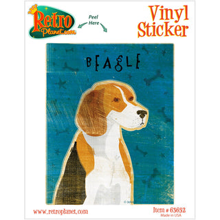 Beagle Tri-Color Dog Vinyl Sticker