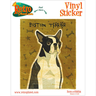 Boston Terrier Dog Vinyl Sticker