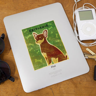 Chihuahua Chocolate Tan Dog Vinyl Sticker