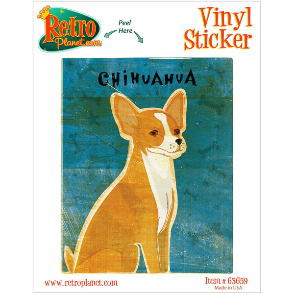 Chihuahua Red Dog Vinyl Sticker