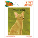 Chihuahua Tan Dog Vinyl Sticker
