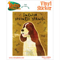 English Springer Spaniel Dog Vinyl Sticker