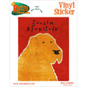 Golden Retriever Dog Vinyl Sticker