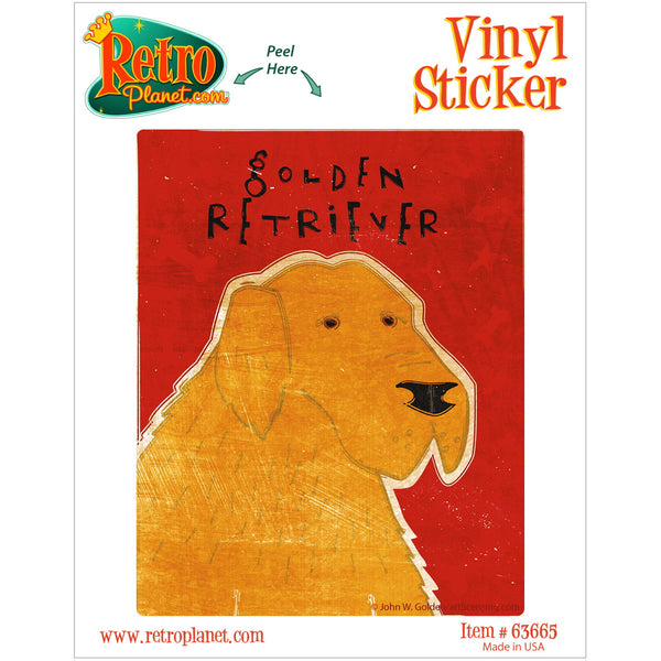 Golden Retriever Dog Vinyl Sticker