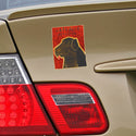 Black Labrador Retriever Dog Vinyl Sticker