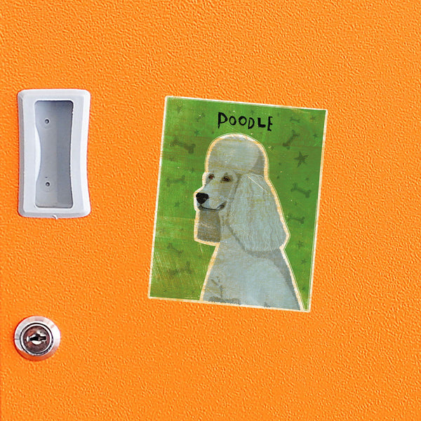 Poodle Grey Little Dog Vinyl Sticker