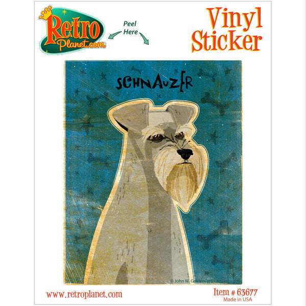 Schnauzer Little Dog Vinyl Sticker