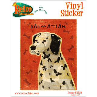 Dalmatian Fireman Dog Vinyl Sticker