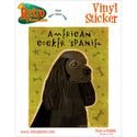 American Cocker Spaniel Black Dog Vinyl Sticker