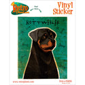 Rottweiler Guard Dog Vinyl Sticker