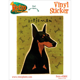 Doberman Guard Dog Vinyl Sticker