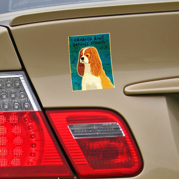 Cavalier King Charles Blenheim Dog Vinyl Sticker