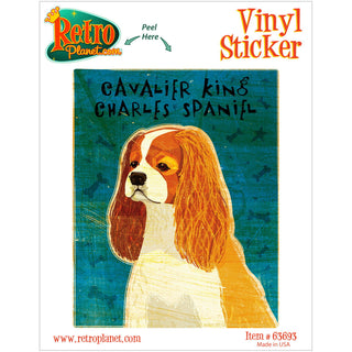 Cavalier King Charles Blenheim Dog Vinyl Sticker