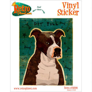 Pit Bull Brindle Dog Vinyl Sticker