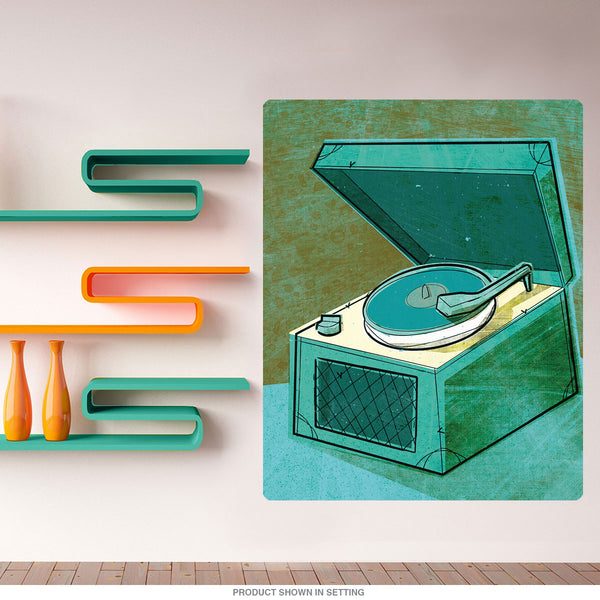 Beat Phono Music Player Wall Decal