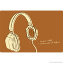 Lunastrella Headphones Music Wall Decal