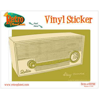 Lunastrella Radio Musical Vinyl Sticker