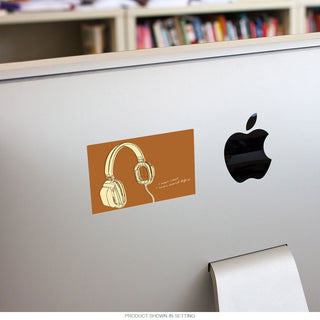 Lunastrella Headphones Music Vinyl Sticker