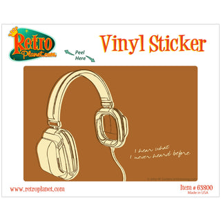 Lunastrella Headphones Music Vinyl Sticker