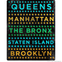 New York City Boroughs Wall Decal