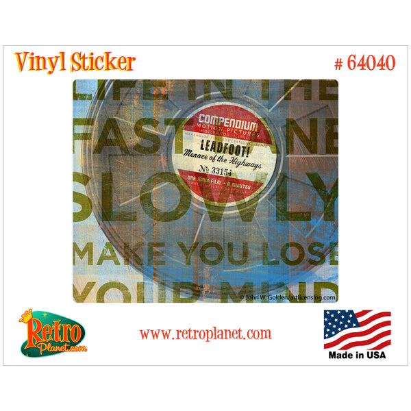 Lead Foot Song Quote Vinyl Sticker