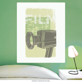 Super 8 Movie Camera Film Wall Decal