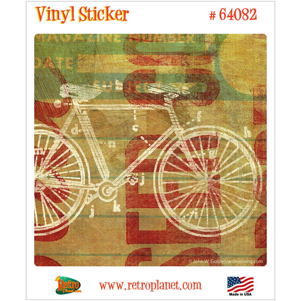 Bicycle Cycles Per Second Vinyl Sticker
