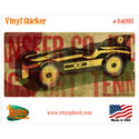 Car No. 3 Racing Collage Vinyl Sticker