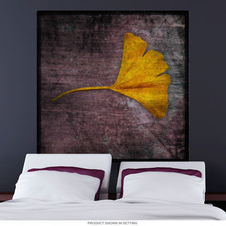 Gingko Tree Leaf Purple Wall Decal