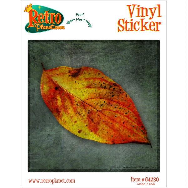 Dogwood Yellow Tree Leaf Vinyl Sticker