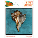 Horned Whelk Tropical Shell Vinyl Sticker