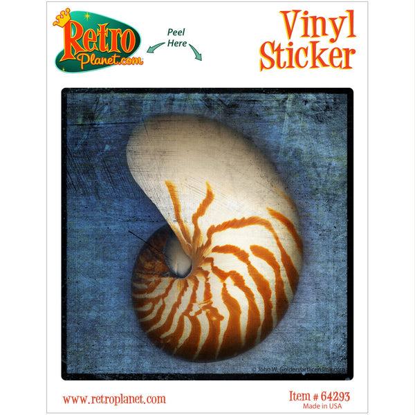 Nautilus Beach Sea Shell Vinyl Sticker