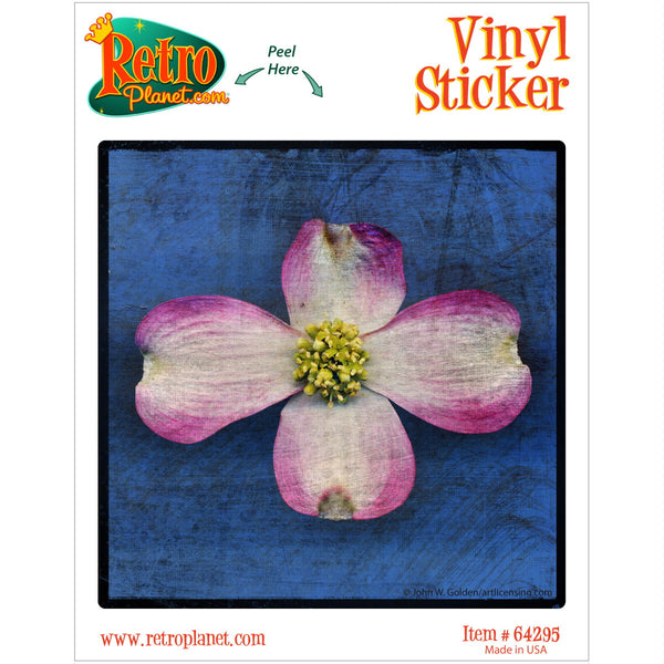 Pink Dogwood Tree Flower Vinyl Sticker