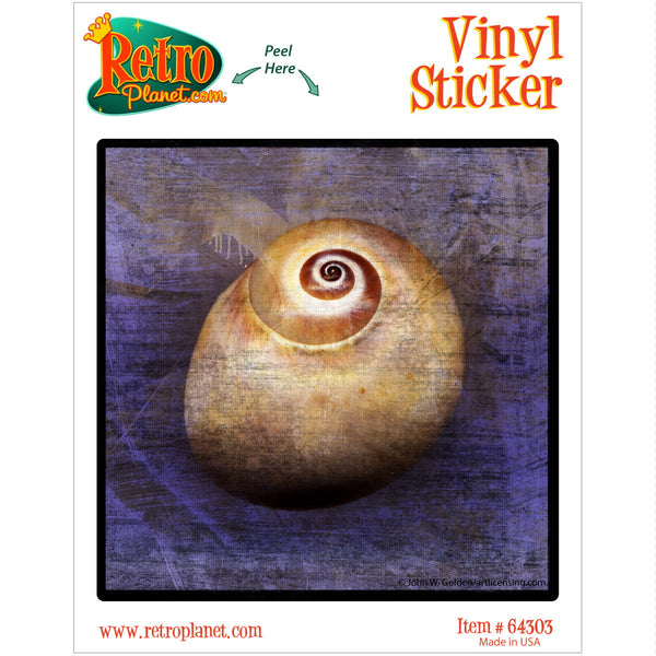 Shark Eye Snail Shell Purple Vinyl Sticker