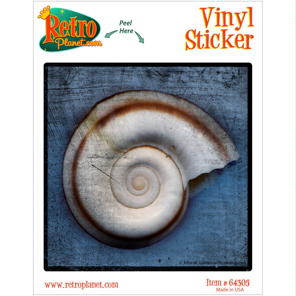 Beach Snail Shell Spiral Vinyl Sticker