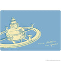Station In Space Lunastrella Wall Decal
