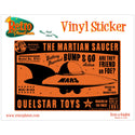 Martian Saucer Toy Lunastrella Vinyl Sticker