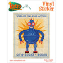 Robot Boris Wind Up Toy Lunastrella Vinyl Sticker