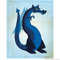 Dragon Smooth Backed Irish Blue Wall Decal