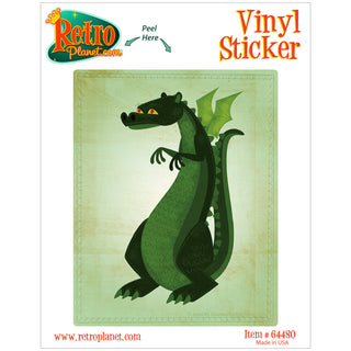 Dragon Short Snouted Greenback Vinyl Sticker